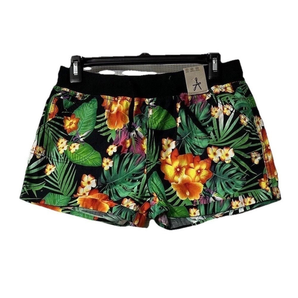NWT Atmosphere Womens Floral Elastic Waist Drawstring Casual Shorts Size 8
